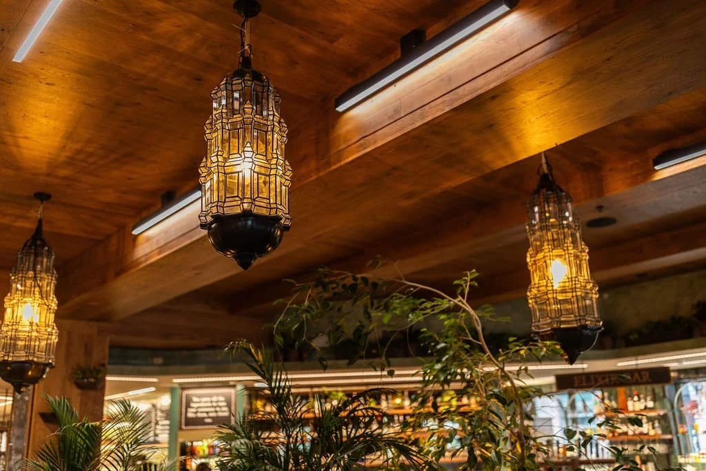 Hearth Food Garden, garden lights and ceiling