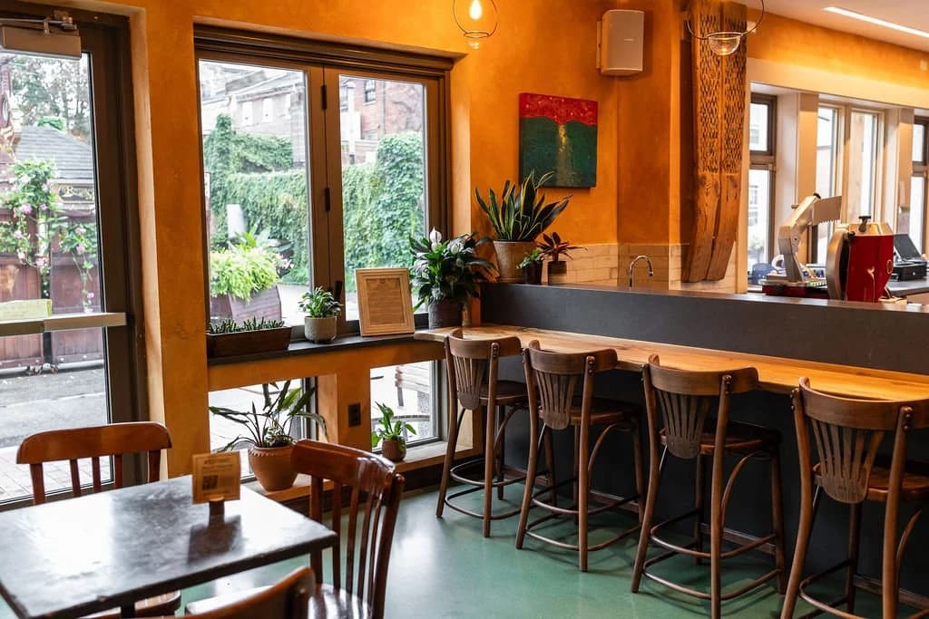 Hearth Food Garden, the crepe counter