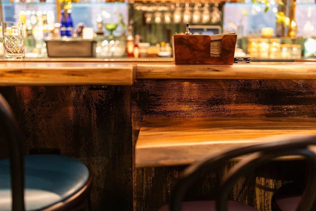 Hearth Food Garden, copper at the Elixir bar