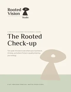 Cover of The Rooted Check-up workbook